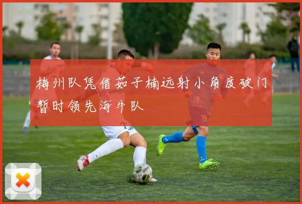 梅州队凭借茹子楠远射小角度破门暂时领先海牛队